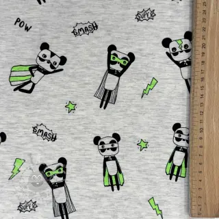 Tricot NEON Super heroes ecru melange