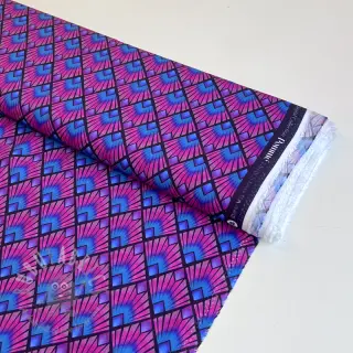 Viscose RADIANCE Graphic navy digital print