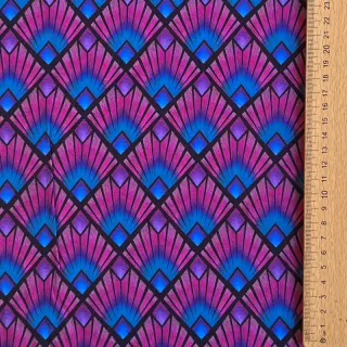 Viskóza RADIANCE Graphic navy digital print
