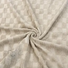 Badstof Checks sand