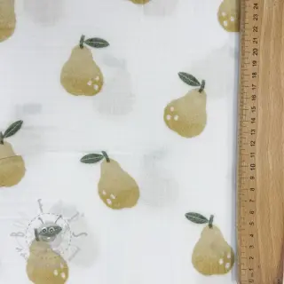 Dubbelgaas/mousseline Pears design B digital print