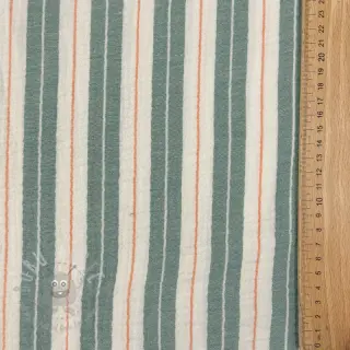 Dubbelgaas/mousseline YARN DYED Line green