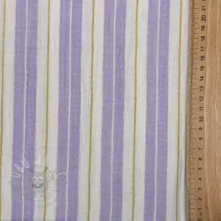 Dubbelgaas/mousseline YARN DYED Line purple