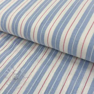 Dubbelgaas/mousseline YARN DYED Line blue