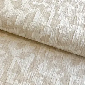 Bavlnená látka s ľanom JACQUARD Abstarct natural
