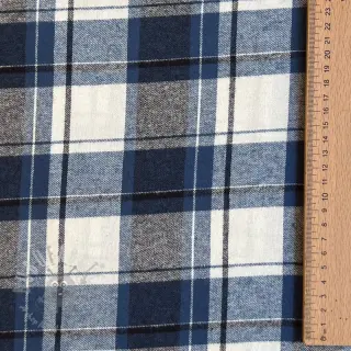 Katoenen stof YARN DYED CHECK BRUSHED Silva design A