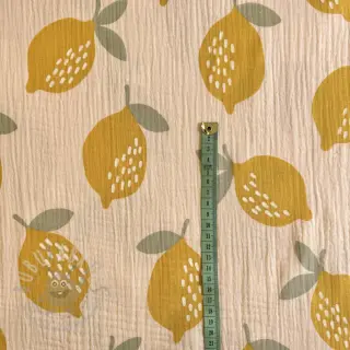 Dubbelgaas/mousseline Lemons sand