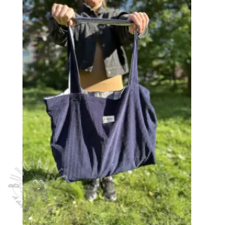 Ribfluweel 6W COTTON TOUCH navy