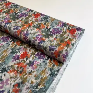 Viscose SATIN Flowie Kin off white digital print