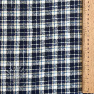 Katoenen stof YARN DYED CHECK BRUSHED Silva design B