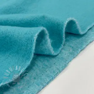 Mantelstof PRATO wool aqua