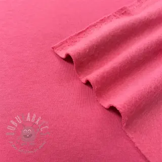 Geruwde sweaterstof JOGGING fuchsia