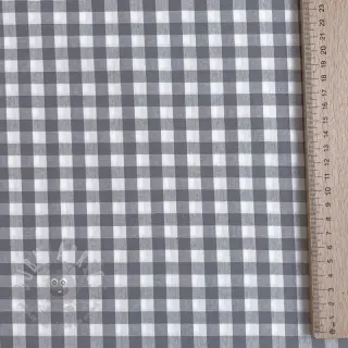 Katoenen stof Check grey