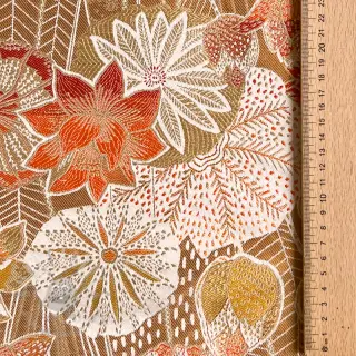 Decoratiestof jacquard Opium allover peanut