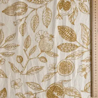 Dekoračná látka RUSTIC VINTAGE PRINT Granata peanut
