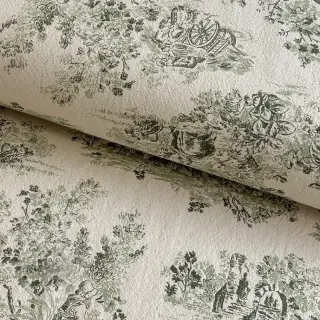 Decoratiestof RUSTIC VINTAGE PRINT Gabrielle kaki