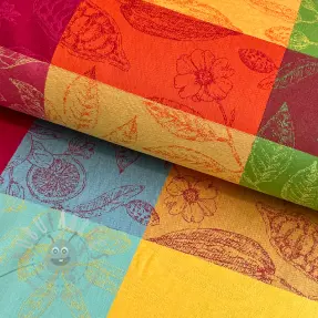 Decoratiestof FRENCH TABLE CLOTH JACQUARD Cabosse allover summer