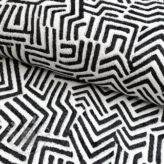 Decoratiestof jacquard Mesopotamie allover graphite