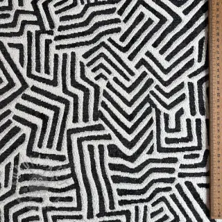 Decoratiestof jacquard Mesopotamie allover graphite
