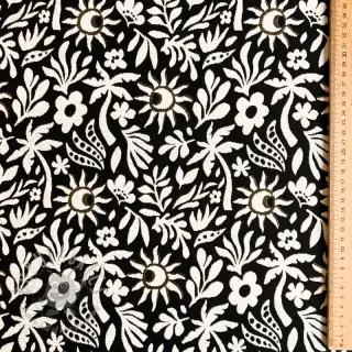 Decoratiestof jacquard Sunlight noir
