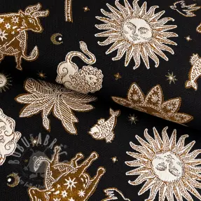 Decoratiestof jacquard Pygmalion noir
