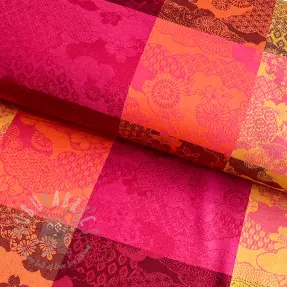 Decoratiestof FRENCH TABLE CLOTH JACQUARD Niwa allover harissa