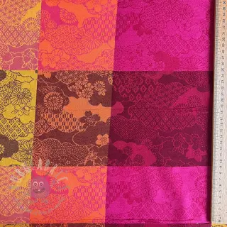 Decoratiestof FRENCH TABLE CLOTH JACQUARD Niwa allover harissa