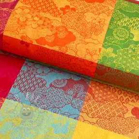 Decoratiestof FRENCH TABLE CLOTH JACQUARD Niwa allover summer