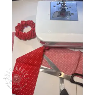 Katoenen stof Petit dots red