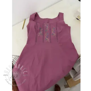 Katoenen popeline mauve