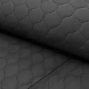 Prešívaná látka Round black