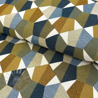 Decoratiestof jacquard Mustang blue