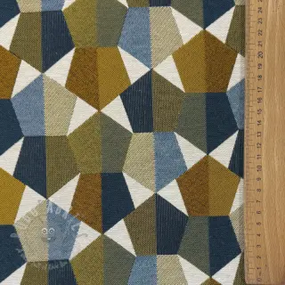 Decoratiestof jacquard Mustang blue