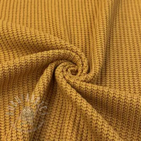 Sweaterstof BIG KNIT mustard