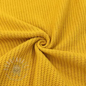 Sweaterstof BIG KNIT yellow