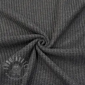 Sweaterstof BIG KNIT dark grey
