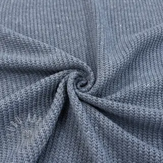 Sweaterstof BIG KNIT blue