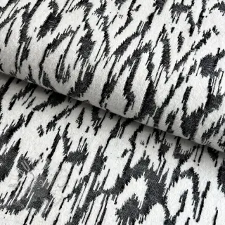 Gebreide stof jacquard Comfy Blurry Ikat grey