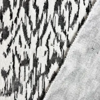 Gebreide stof jacquard Comfy Blurry Ikat grey