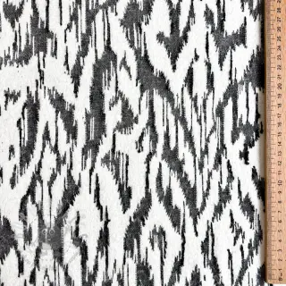 Gebreide stof jacquard Comfy Blurry Ikat grey