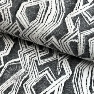 Gebreide stof jacquard Comfy Broken checks black
