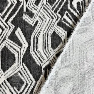Gebreide stof jacquard Comfy Broken checks black