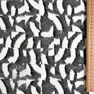 Gebreide stof jacquard Comfy Collage shapes grey