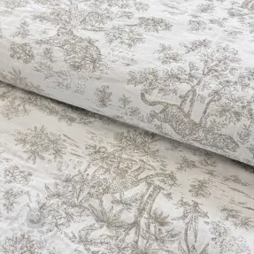 Decoratiestof jacquard MACASSAR alover lin