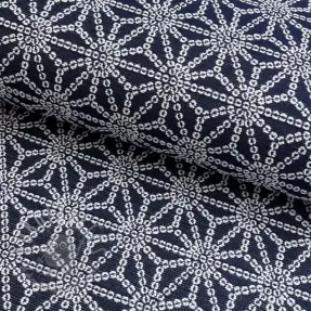 Decoratiestof jacquard Bong marine
