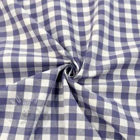 Katoenen stof Check lavender