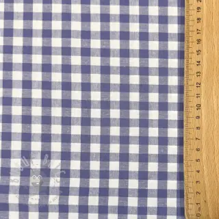 Katoenen stof Check lavender