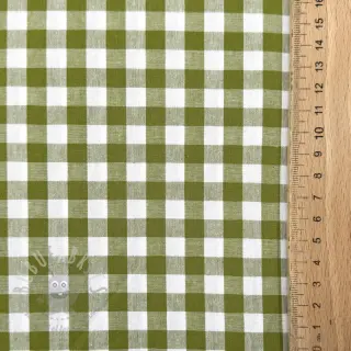 Katoenen stof Check old lime