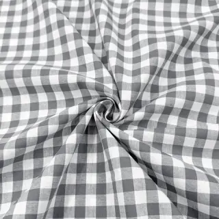 Bavlnená látka Check grey