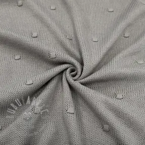Sweaterstof BIG KNIT DOT grey